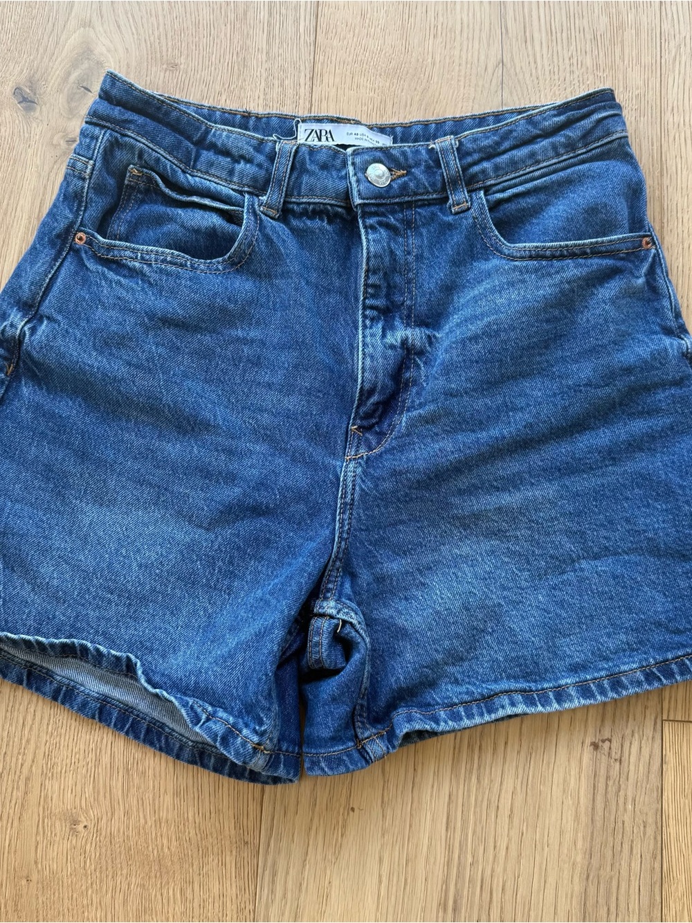 Zara Women's High-Rise Denim Shorts